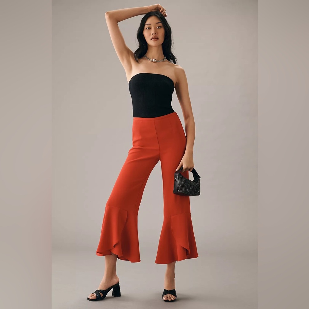 Maeve Late Night Frills Pants | Size 2